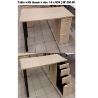 D05 - Table + pedestal size 1.4 x 650 @ R1250.00